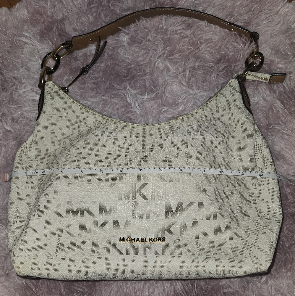 White MK purse - Michael Kors